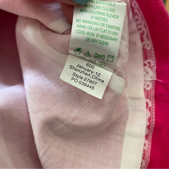 Lilly Pulitzer Azalea Pink Strapless Embroidered Peplum Maybell Dress 4 - Picture 14 of 16